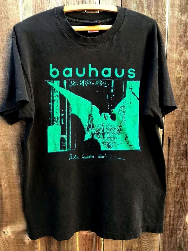 Bauhaus Band Remake Design Basic Black T shirt Classic Style tee NH20929
