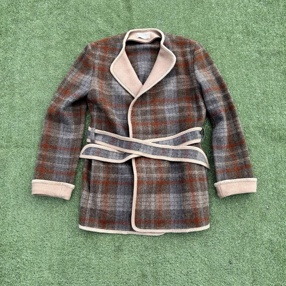 Red/Brown/Grey/Rust Orange 70s Pendleton High Grade Western Wear Wool Jacket