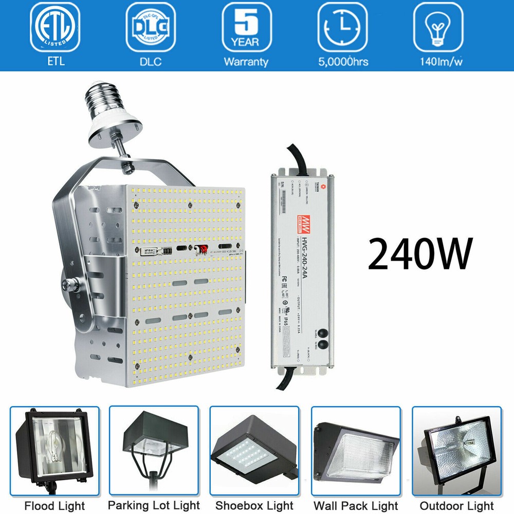 240W LED Shoebox Retrofit Kit for Warehouse Parking Lot Road 5700K AC480V