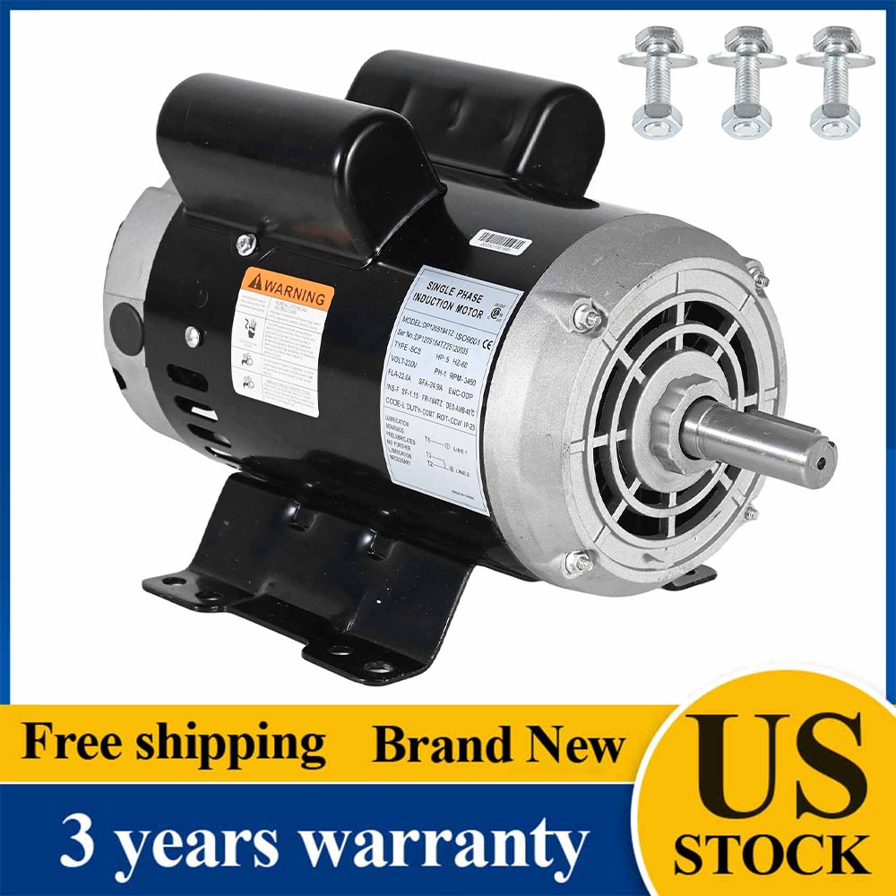 NEW Air Compressor Motor  230V 3450 Rpm 5HP For Ingersoll Rand 23378805 54421193