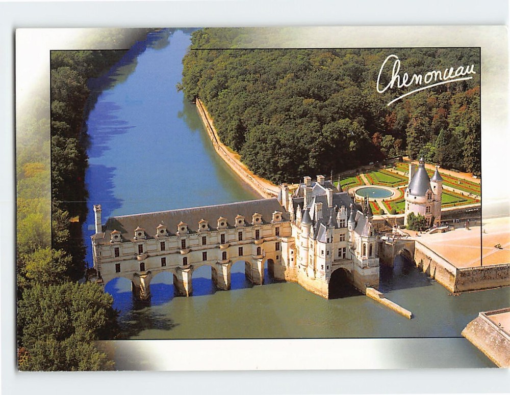 Postcard Château de Chenonceau Loire Valley of France