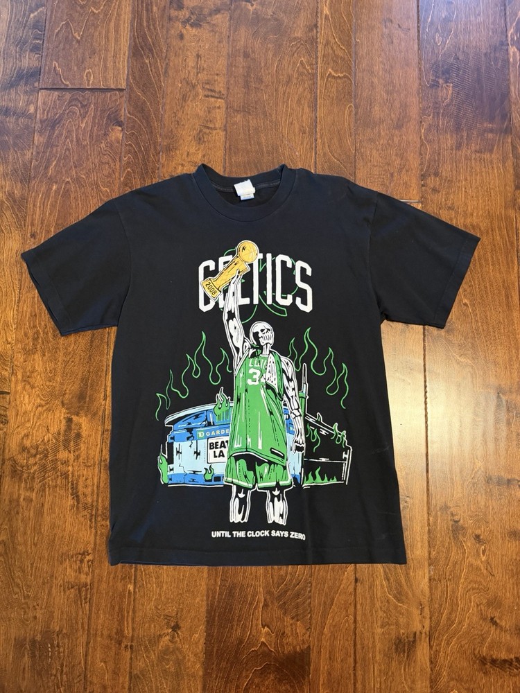 Warren Lotas Boston Celtics Until The Clock Says Zero T-shirt Men M Rare NBA Tee