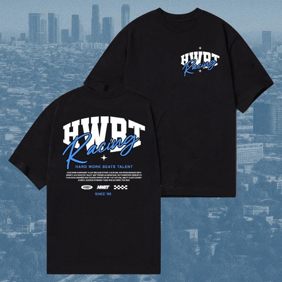 HWBT Merch Racing Star Hard Work Beats Talent, Gifts for My Husband T-Shirt