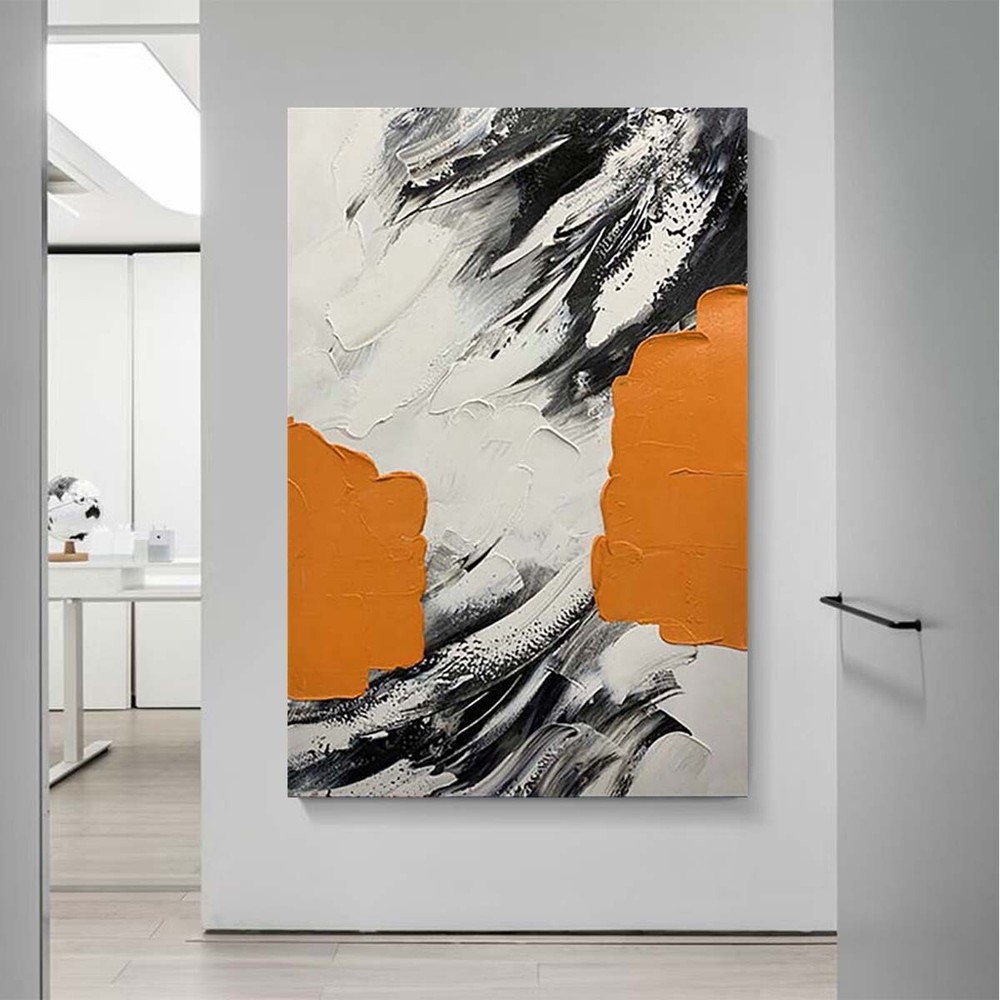 Nordic Home Aesthetics Decoration Painting Abstract Handmade Wall Art Canvas