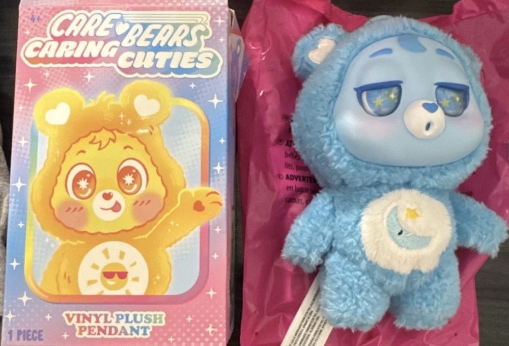 Care Bears Caring Cuties Vinyl Plush Pendant - Bedtime Bear 2026 NEW 🌙💫