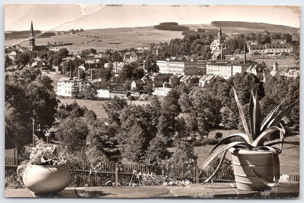 Vintage Naila im Frankenwald Germany Scenic Town View Postcard