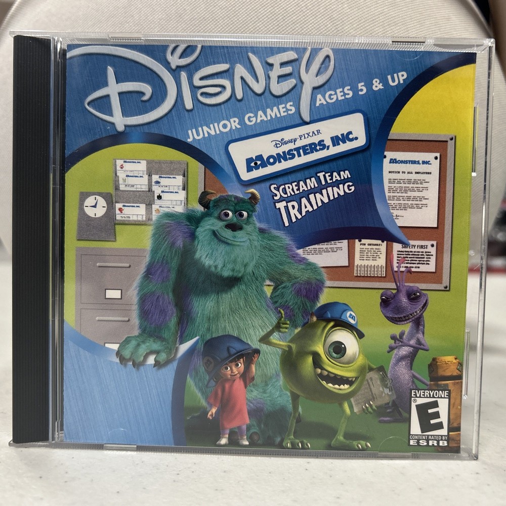 Monsters, Inc.: Scream Team Training (Windows/Mac, 2001) Disney Pixar CD-ROM