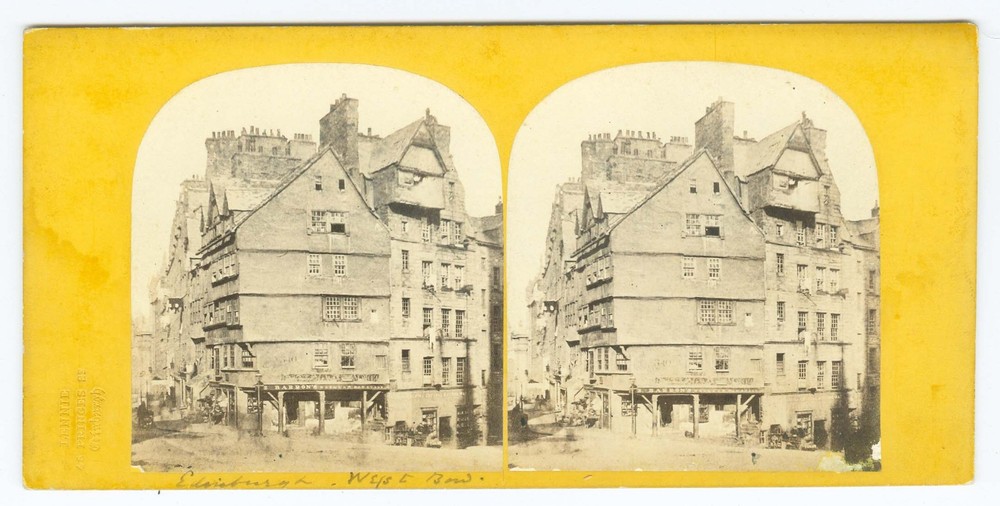 G2672~ SCOTLAND c.1860s Stereoview Bowhead House Edinburgh – Lennie