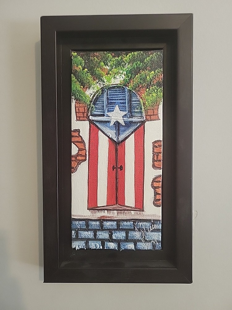 Original Oil On Canvas Painting San Juan Framed Signed Puerto Rico BEAUTIFUL