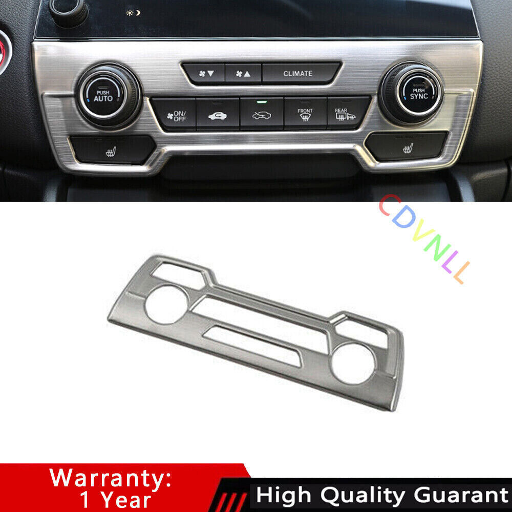 For Honda CRV Silver Titanium Air Conditioning switch Panel cover Trim 2017-2021