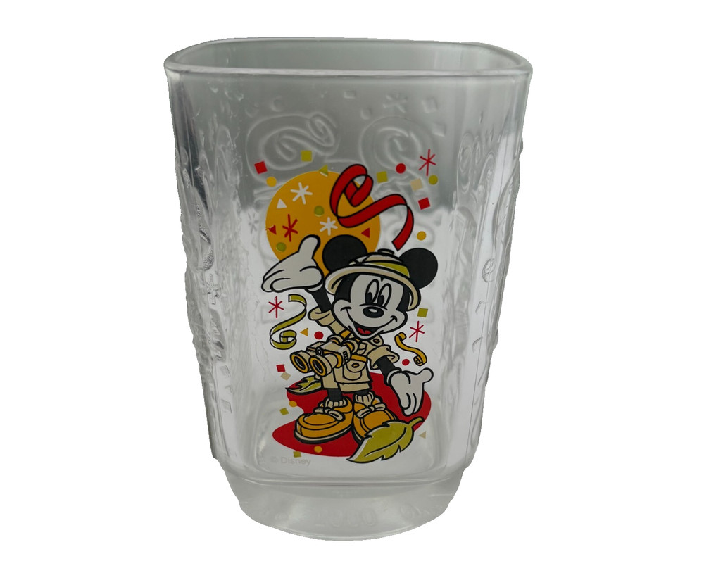 McDonalds Walt Disney World 2000 Celebration Glass Animal Kingdom Mickey Mouse