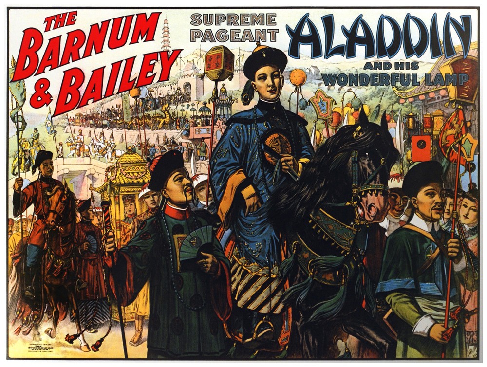 Decor Poster. Fine Graphic Art. Aladin & the wonderful Lamp. Wall Design 1385
