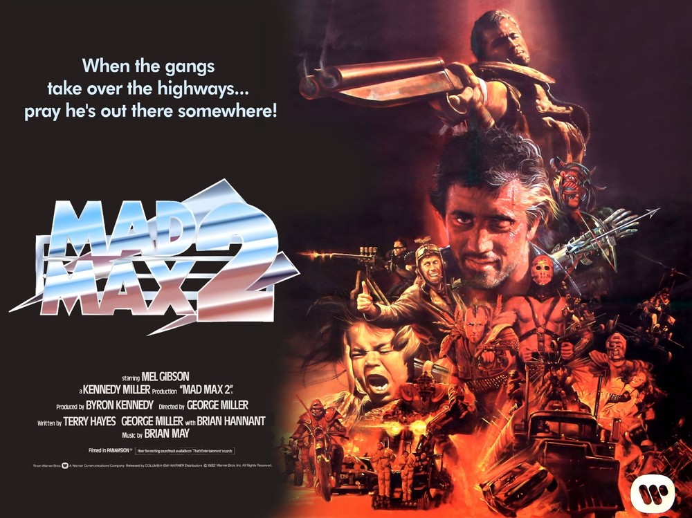 MAD MAX 2 THE ROAD WARRIOR 1981  quad poster print 30x40
