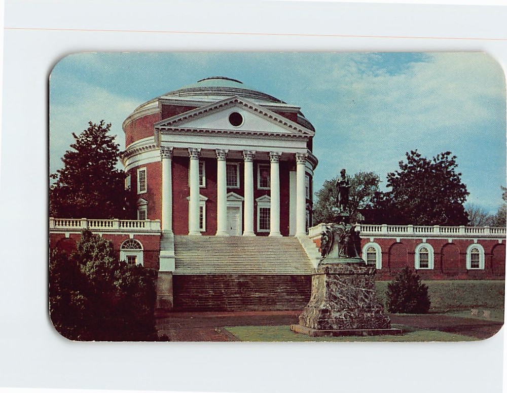 Postcard Rotunda University of Virginia Charlottesville Virginia USA