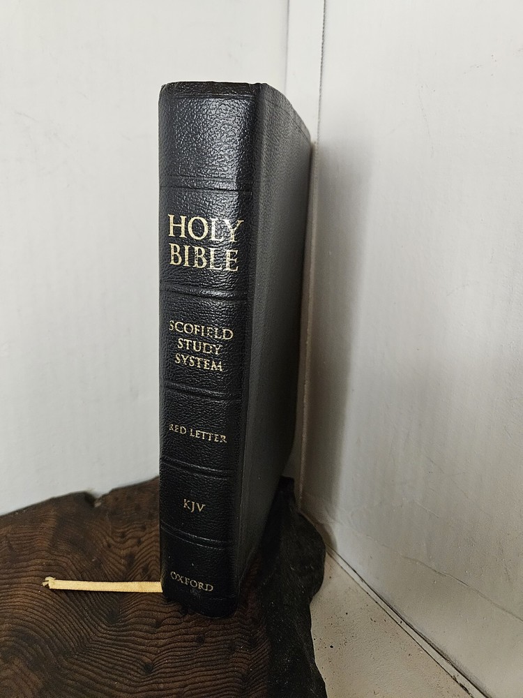 Indexed Tabs KJV Red Letter Scofield Study System Holy Bible Bonded Leather