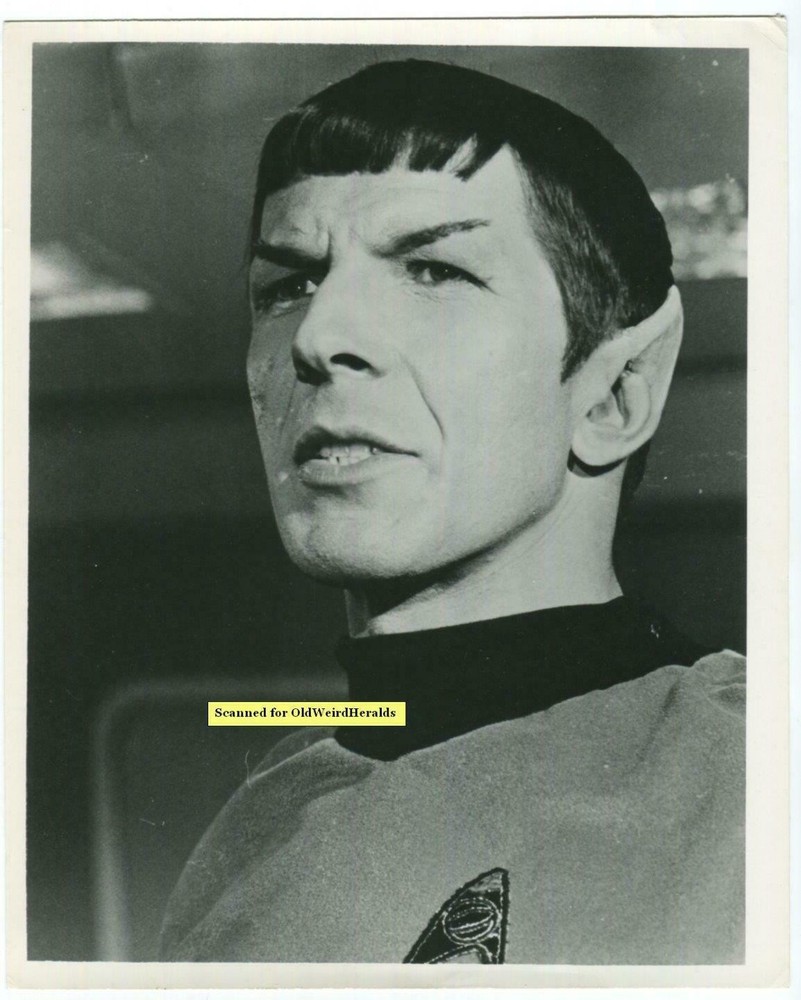 Vintage 1960s STAR TREK Leonard Nimoy as Mr Spock TV Photo #7 Roddenberry Era  