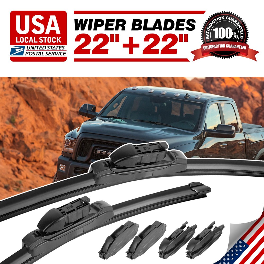 Set of 2 (PAIR) GENUINE Front Wiper Blades 22