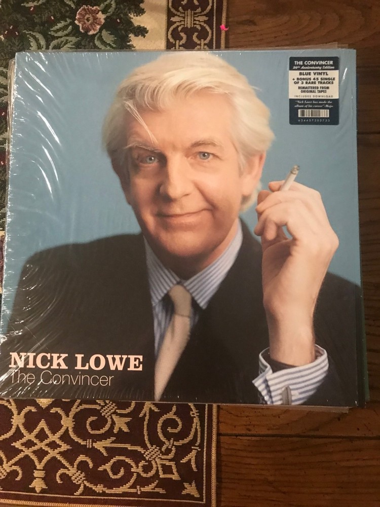 Nick Lowe LP The Convincer Issued On Blue Vinyl  (LP657