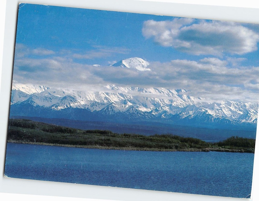 Postcard Mt. McKinley from Wonder Lake Alaska USA