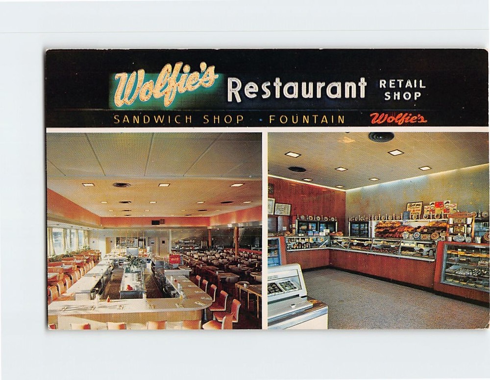 Postcard Wolfie's Restaurant & Fountain St. Petersburg Florida USA