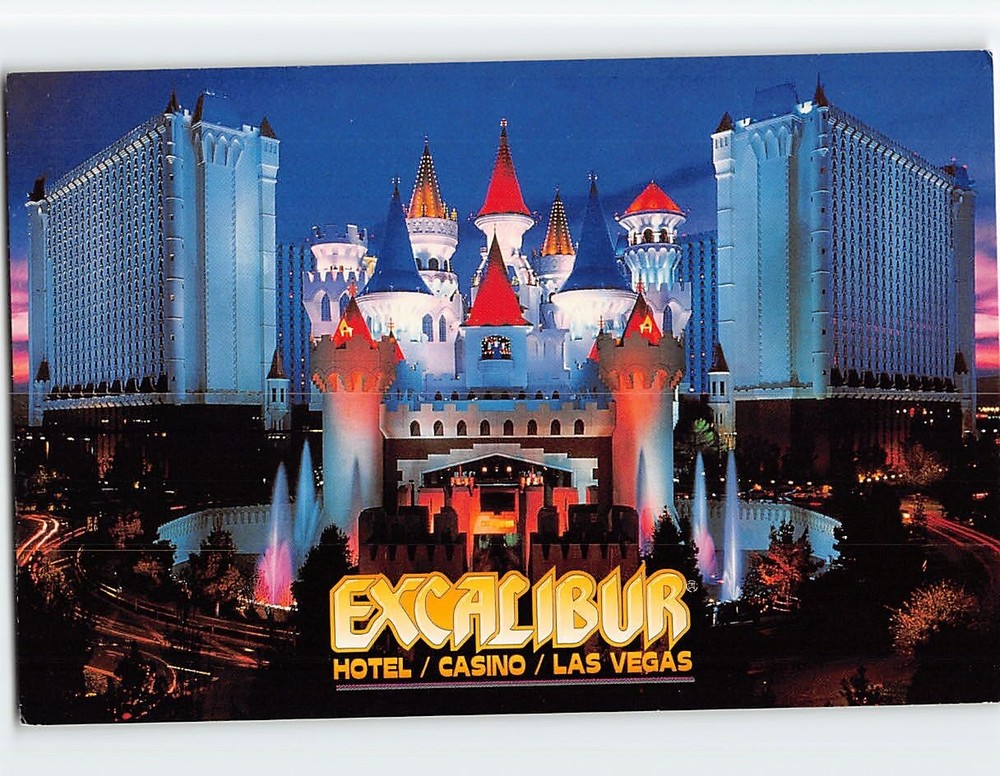Postcard Excalibur Hotel & Casino Las Vegas Nevada USA