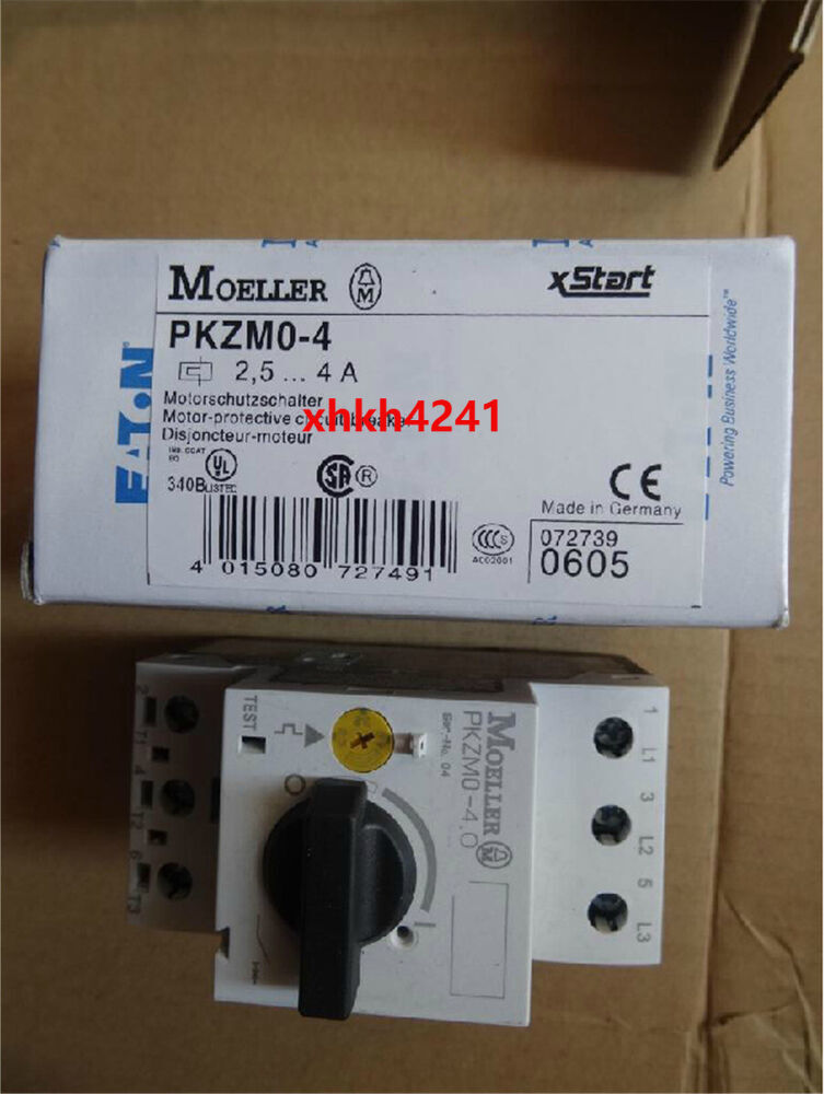 New EATON MOELLER PKZM0-4 2.5-4A Circuit Breaker PKZM04 Free Shipping #G