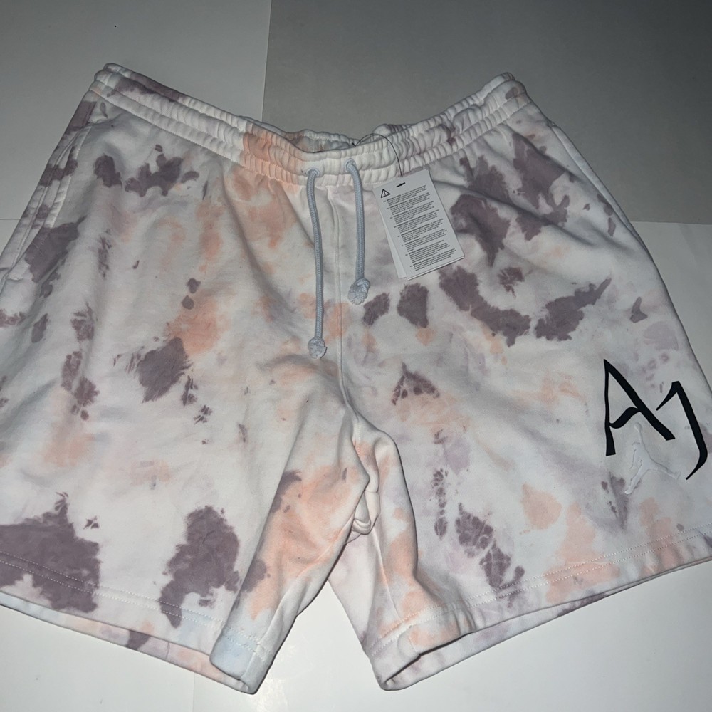 Air Jordan Sport DNA tie dye Fleece Shorts White Purple DM1871-501 Men’s XXL NEW