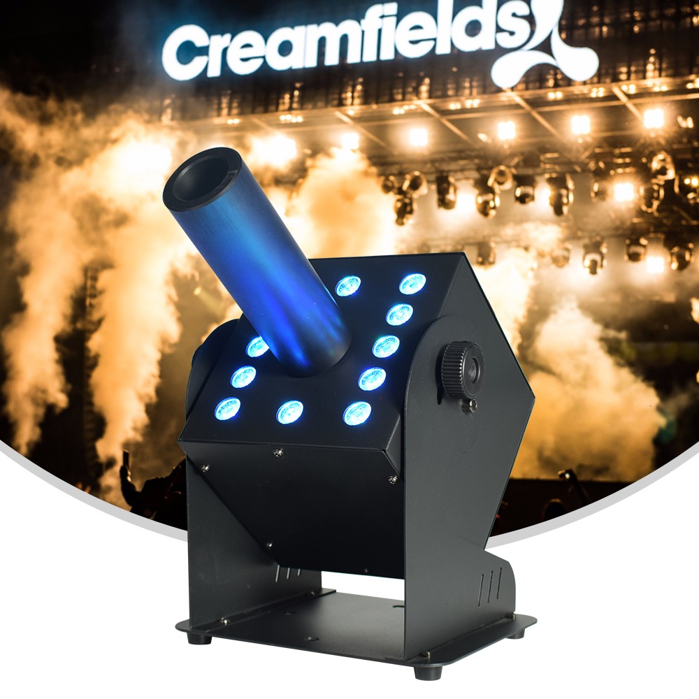 12x3W LED Co2 Jet Machine RGB Smoke Fog Spray Cryo Cannon DMX for Stage DJ Club