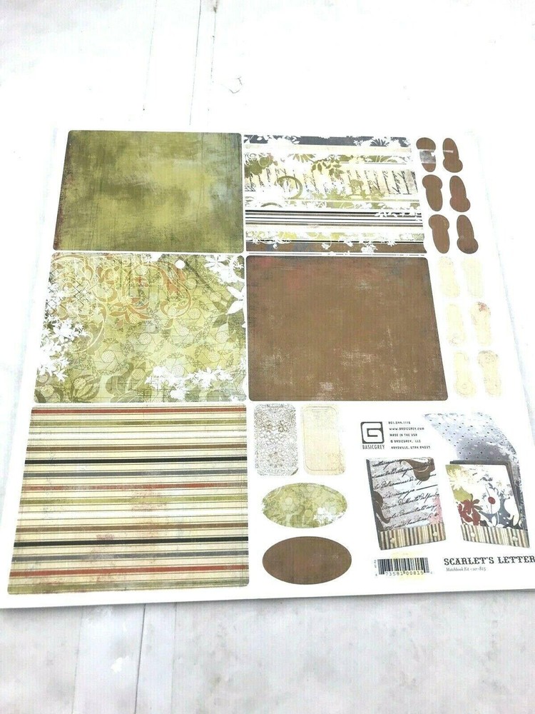 NEW Scarlet's Letter Matchbook Kit for scrapbooking acid lignin free mini album-image