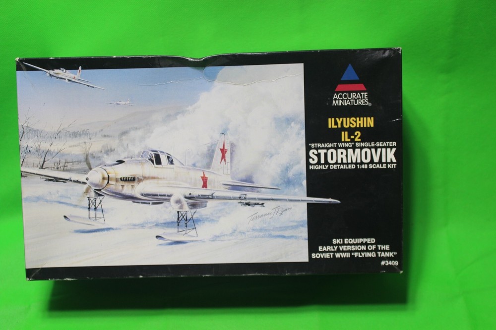 Accurate Miniatures ~ Ilyushin Il-2 Stormovik Straight Wing ~ 1/48 Scale Russian-image