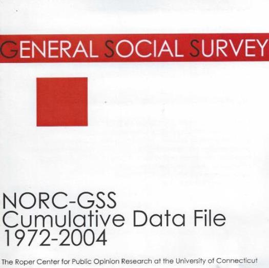 Social Survey Cumulative Data File 1972-04 PC CD voting political poll opinions