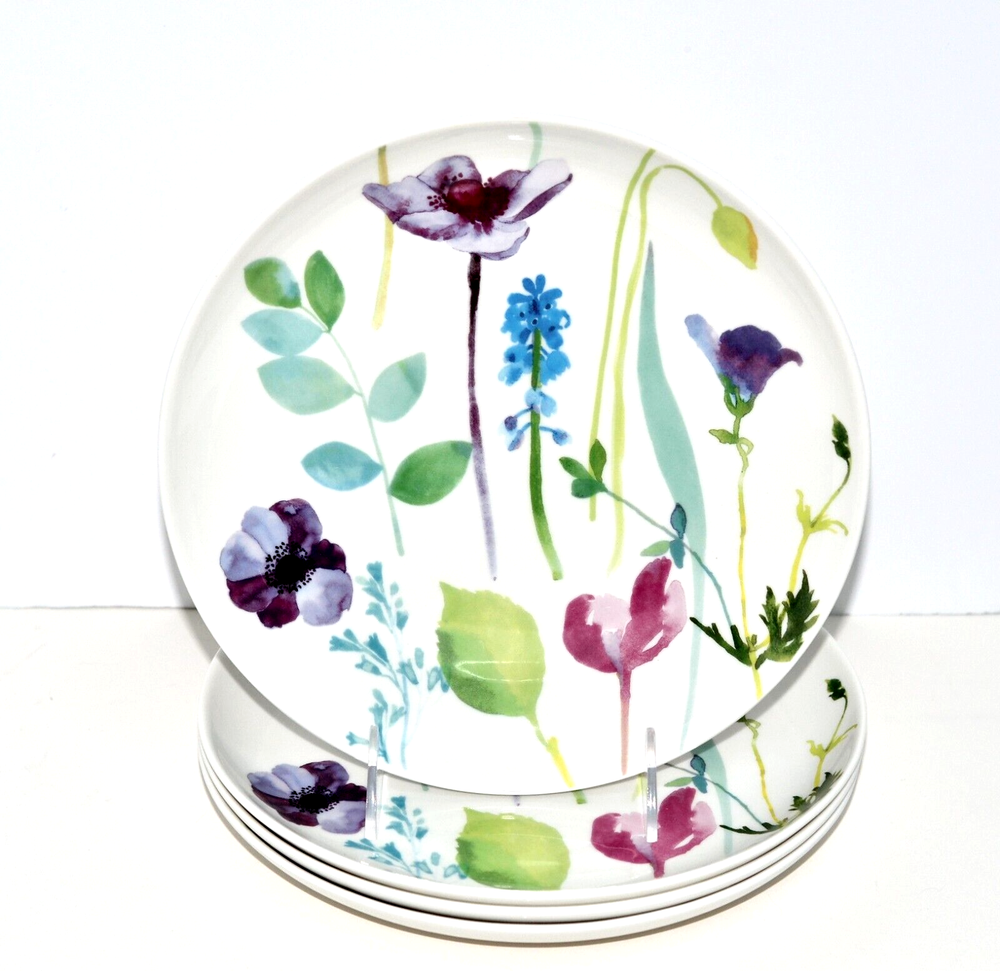 Portmeirion Water Garden * 4 LUNCHEON / SALAD PLATES * 9 1/8