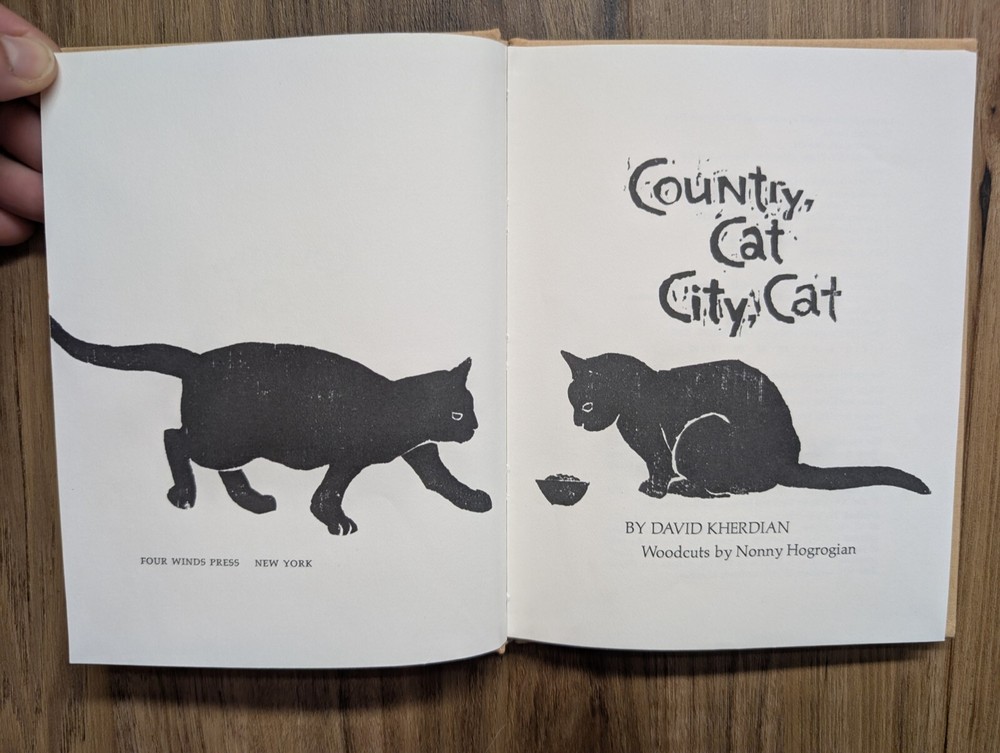 COUNTRY, CAT, CITY, CAT By David Kherdian & Nonny Hogrogian 1978