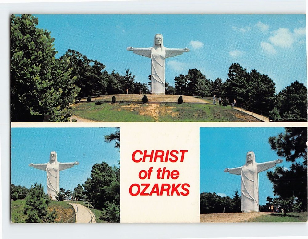Postcard Christ of the Ozarks Eureka Springs Arkansas USA