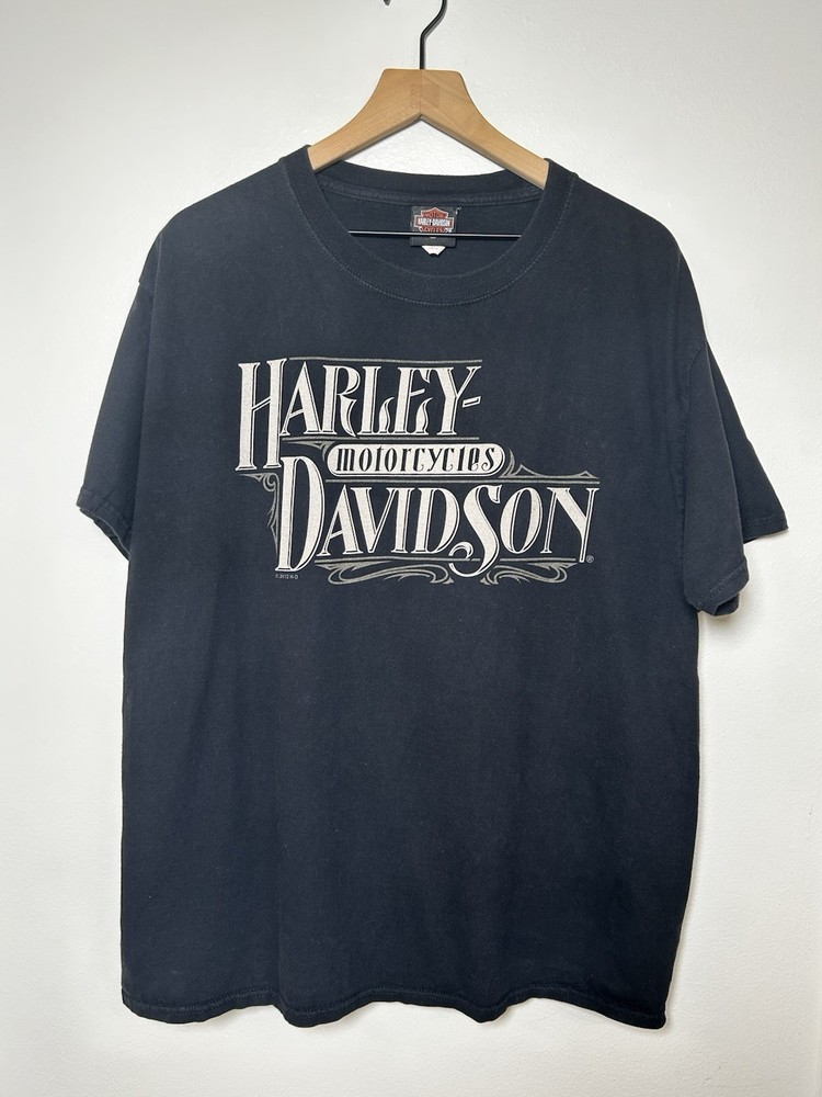 Vintage Harley Davidson Biker Motorcycle Double Sided Graphic T-shirt VTG Y2K