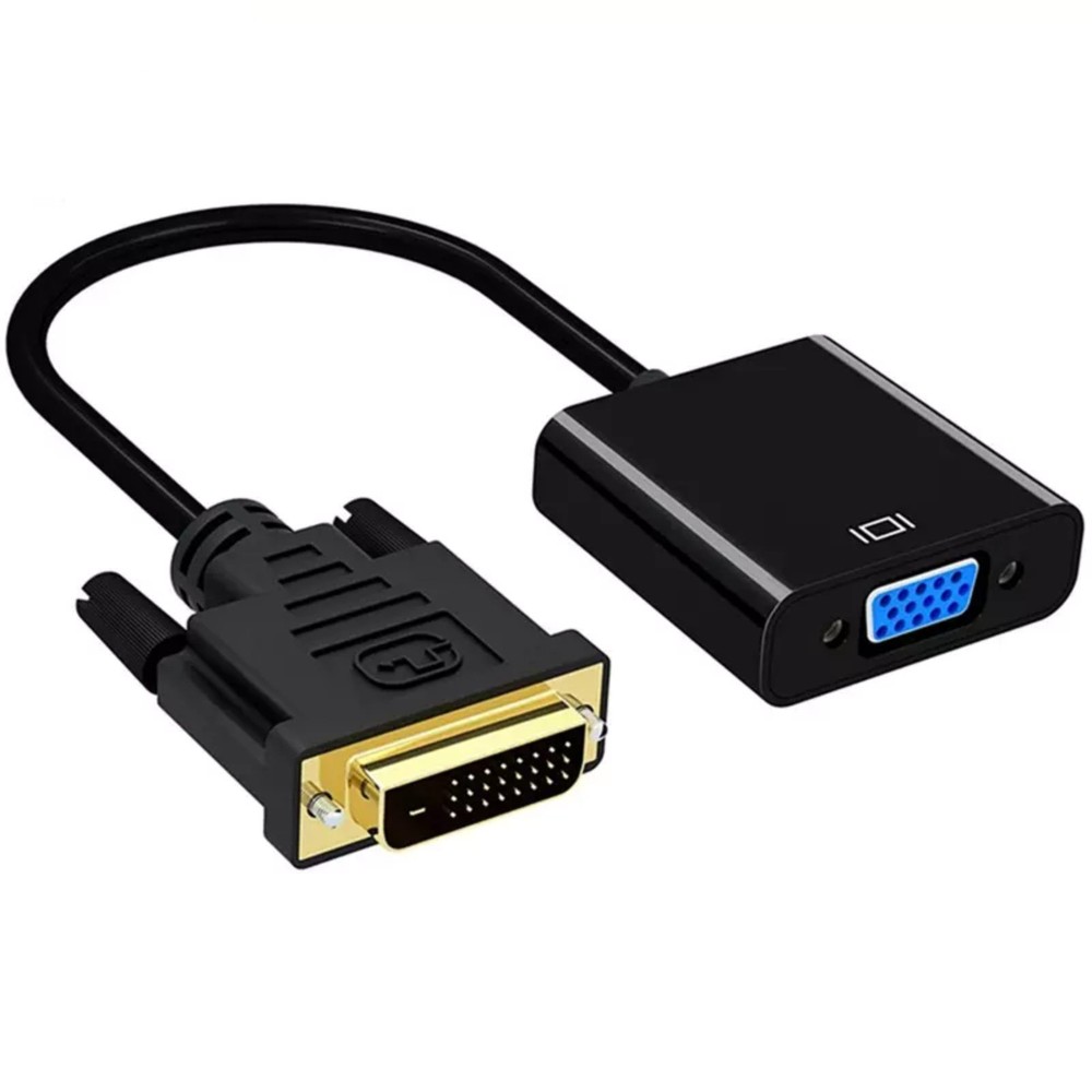 High-Speed DVI-D to VGA Adapter 1080p 60Hz Plug and Play