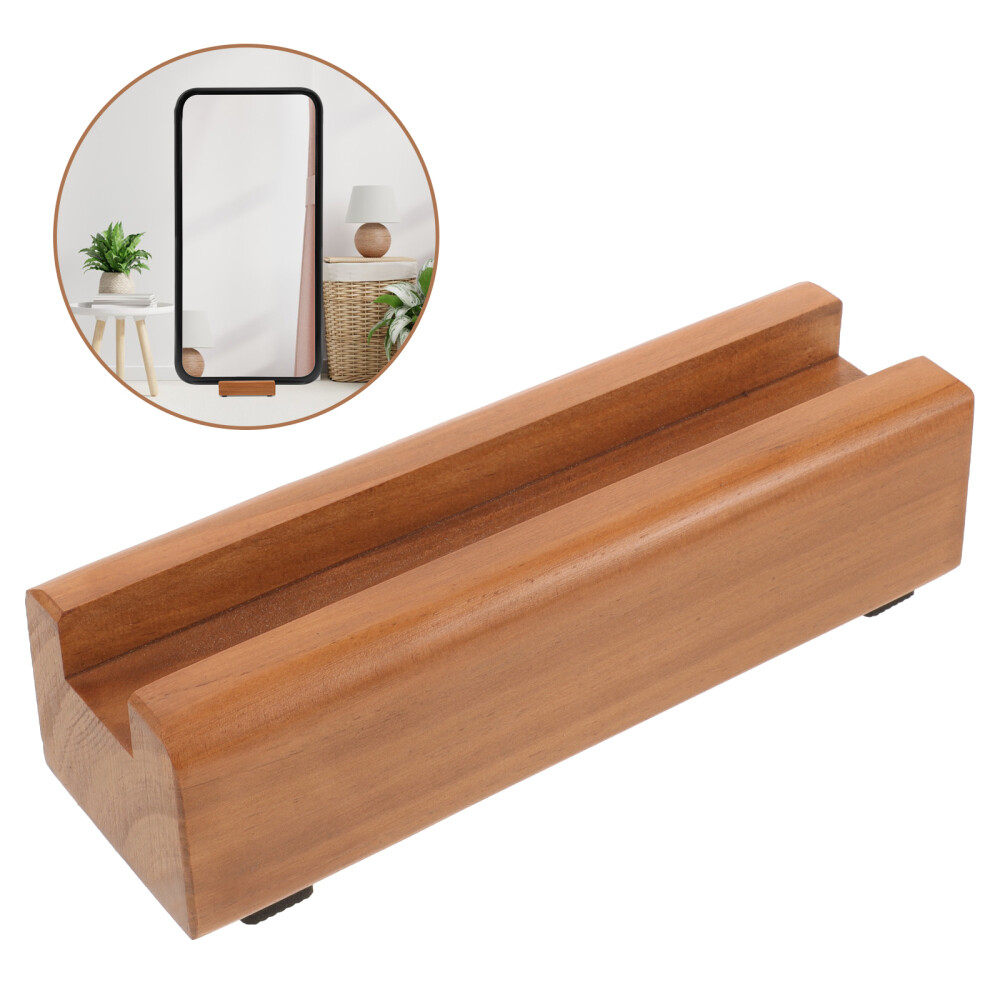Anti-Skid Wooden Mirror Holder Base with Floor Display Bracket Support