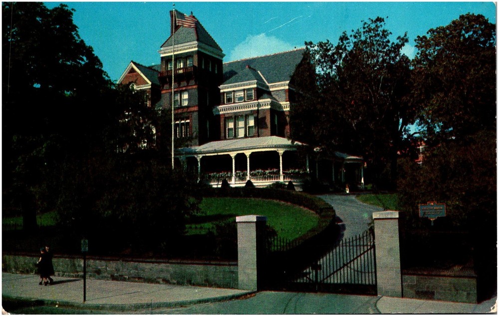 Executive Mansion Governor's Residence Albany New York 1960s Chrome Postcard