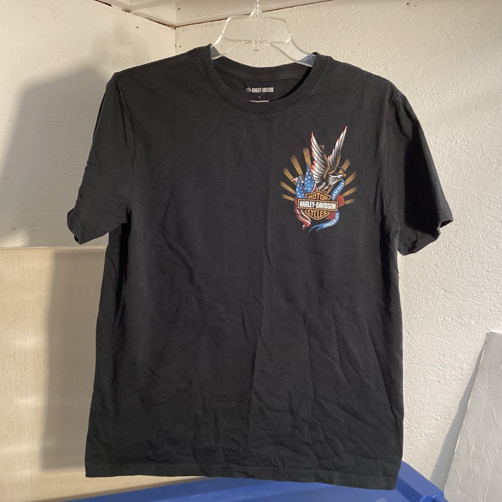 harley davidson t shirts large patriotic graphic eagle logo