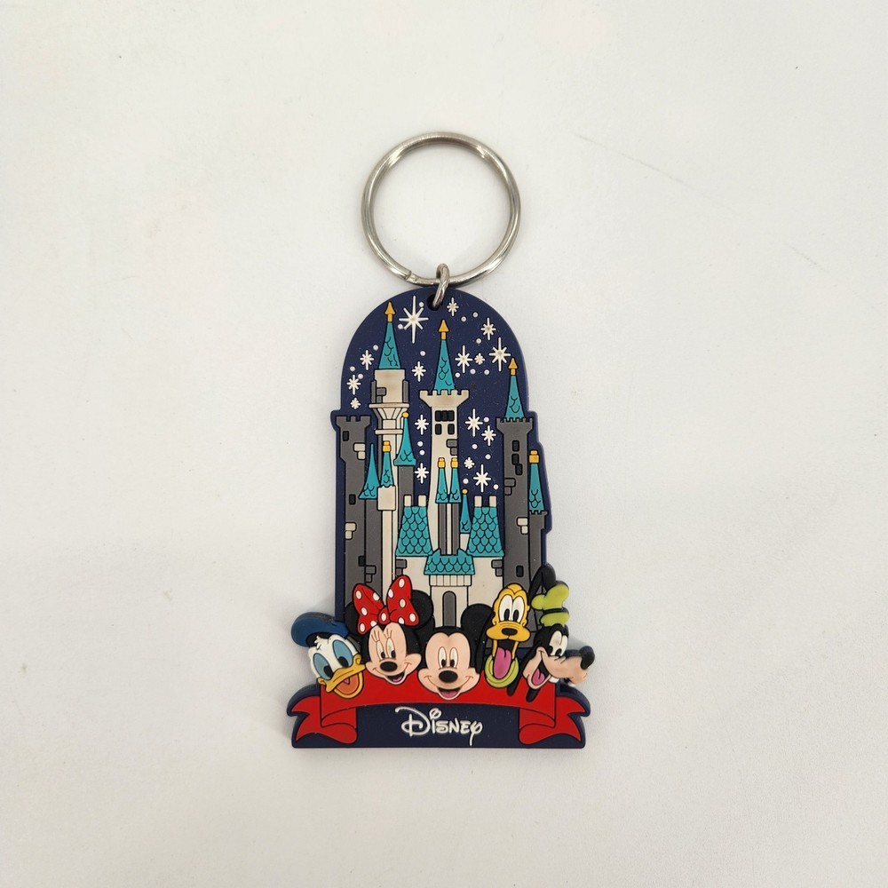 Disney Mickey Mouse & Friends Characters Castle Souvenir Keyring