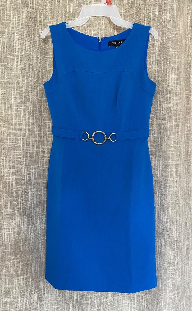 Chetta B Blue Women Dress size 4