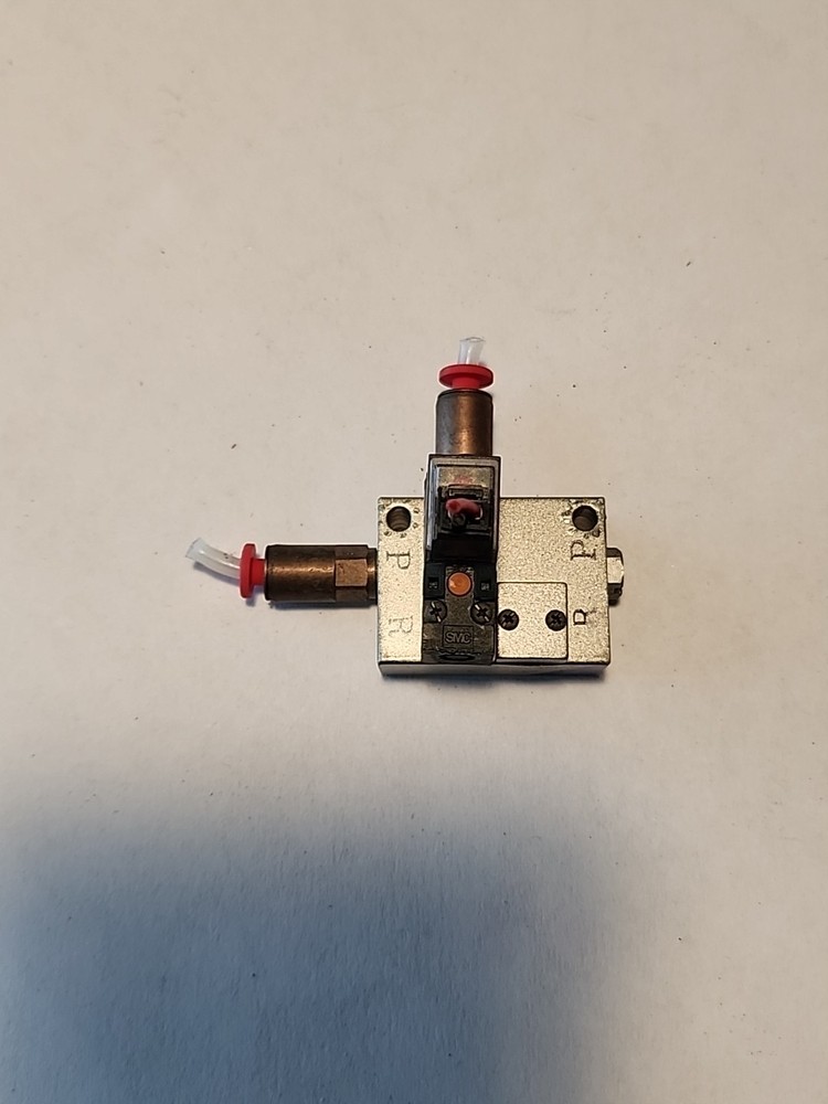 SMC NVJ114 Solenoid Valve on  Manifold, 24VDC, USED.