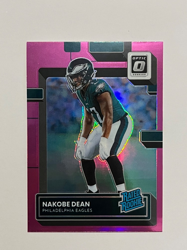 2022 Panini Donruss Optic Nakobe Dean Pink Prizm Rated Rookie #274 Eagles RC
