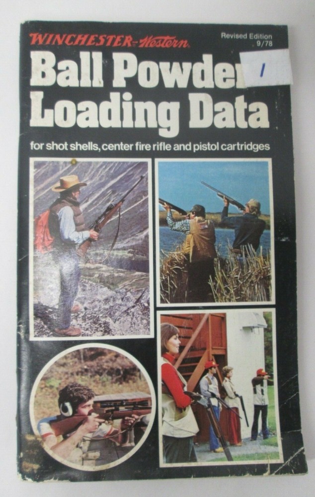 Vintage Winchester Western Ball Powder Loading Data 1978 Gun Shot Shells Rifle