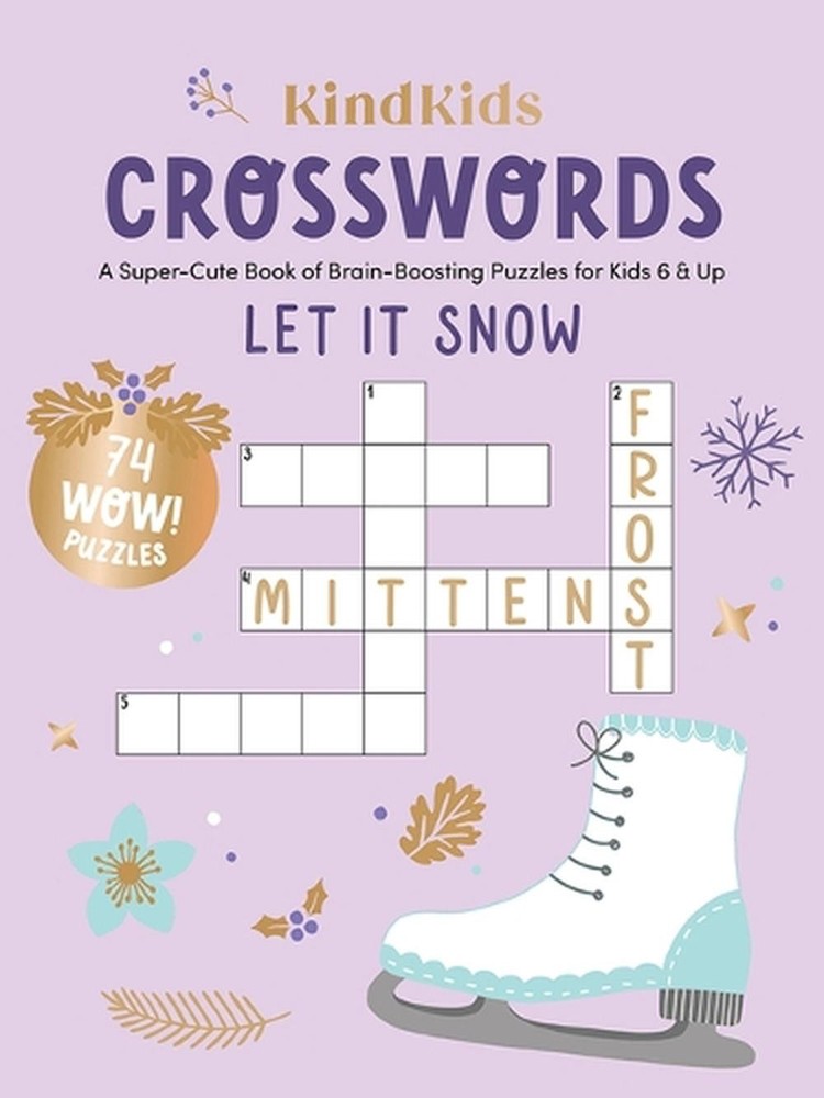 KindKids Crosswords Let It Snow: A Super-Cute Book of Brain-Boosting Puzzles for