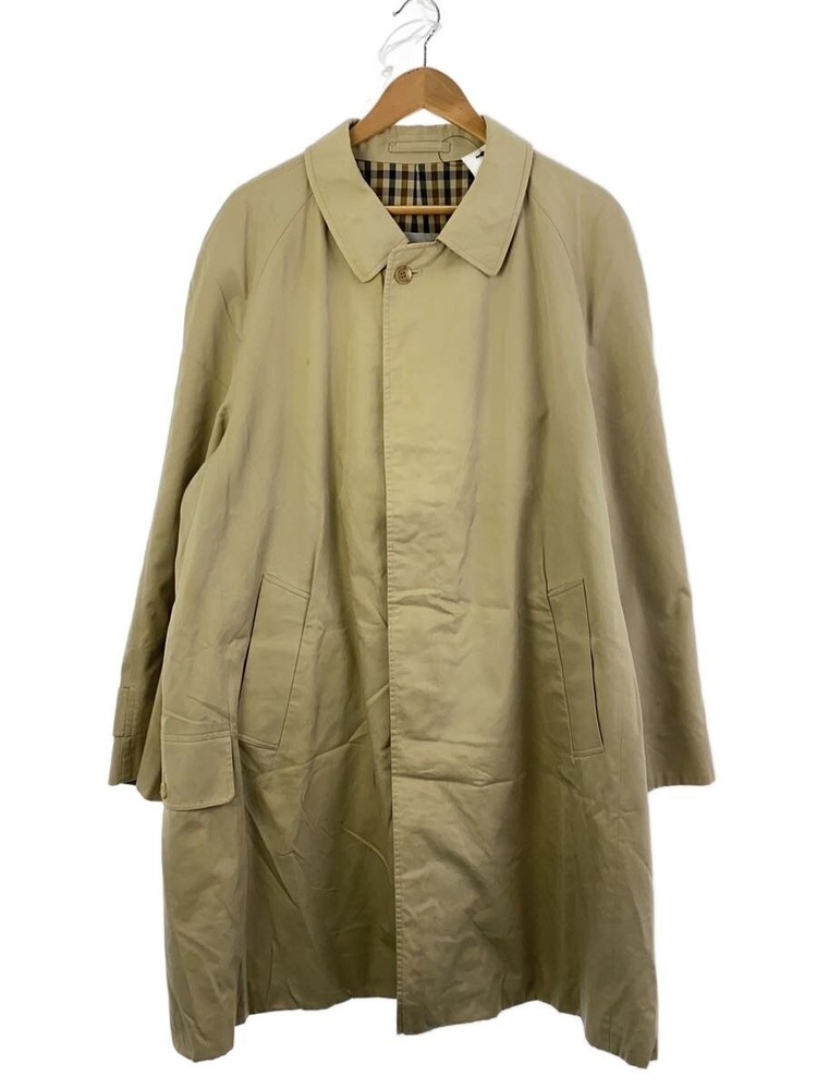 Aquascutum Stainless Steel Collar Coat/-/Cotton/Cml/Plain 1599
