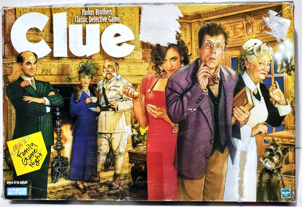 Clue - Parker Brothers - Classic Detective Board Game - Complete - Vintage 1996