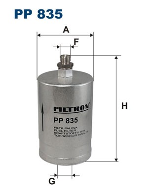 PP 835 FILTRON Fuel Filter for Ferrari, Mercedes-Benz, Puch