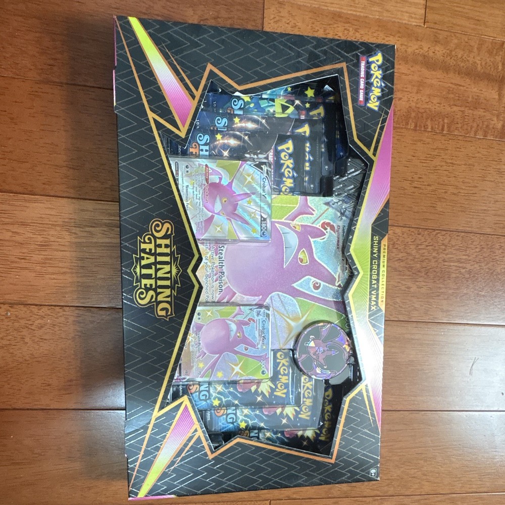 Pokémon TCG Shining Fates Crobat VMAX Premium Collection Box Promo