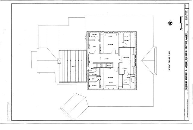 Coral Gables Florida 1920s Reverend Solomon G Merrick House Floor Plan